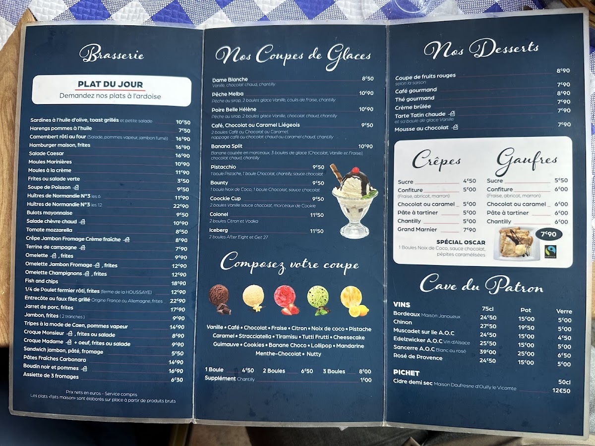 La Maison Bleue Menu - Image 1
